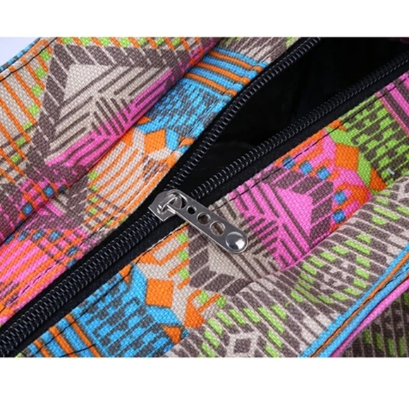 Casual Summer Beach Women Bag Lunch bag High Quality Canvas Striped - Picture 4 of 11